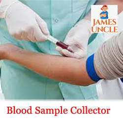 Blood sample collector Mr. Arindam Dasgupta in Nabanagar